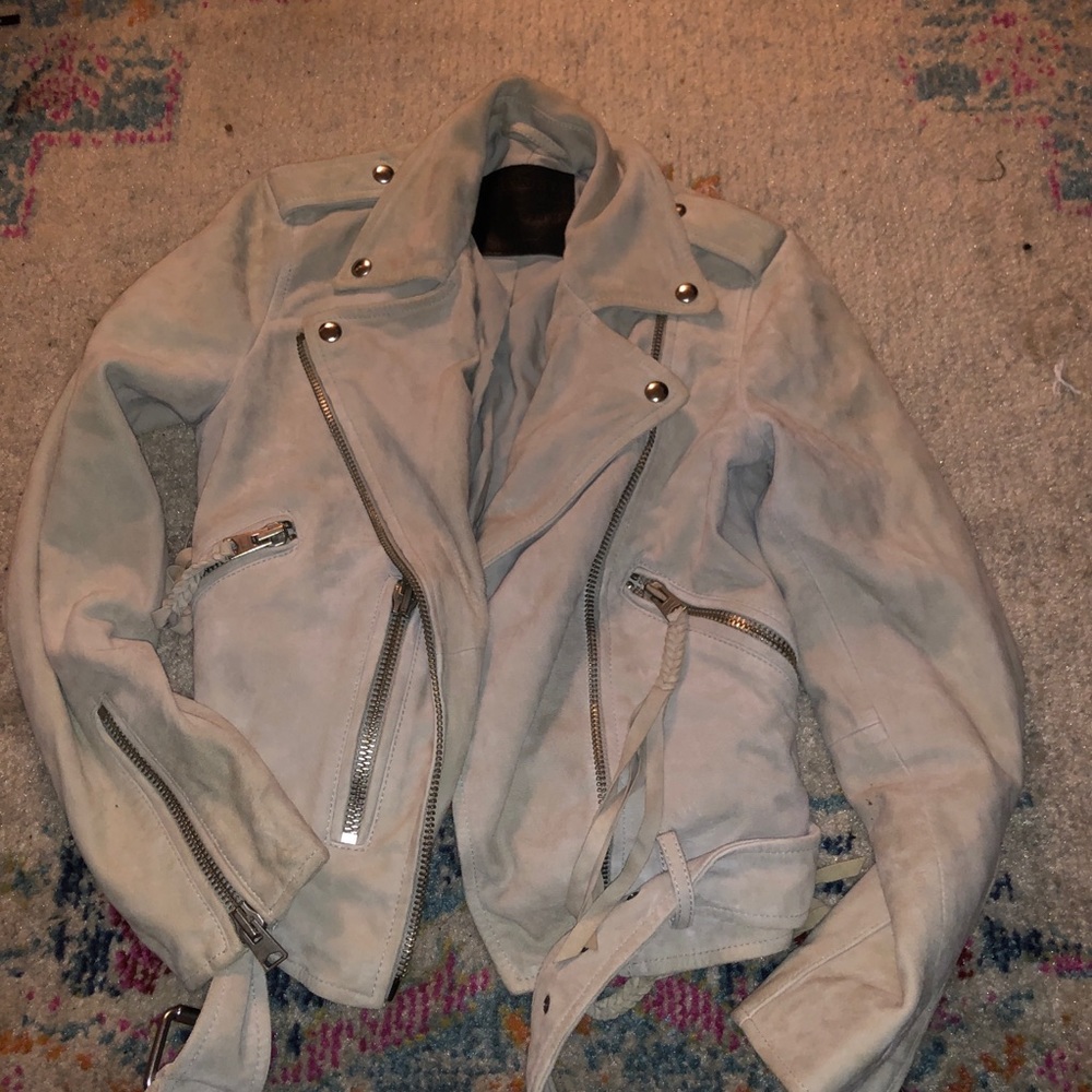 ALLSAINTS light grey suede/leather jacket🖤